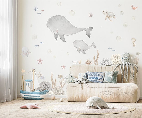 Pegatinas infantiles de animales muebles