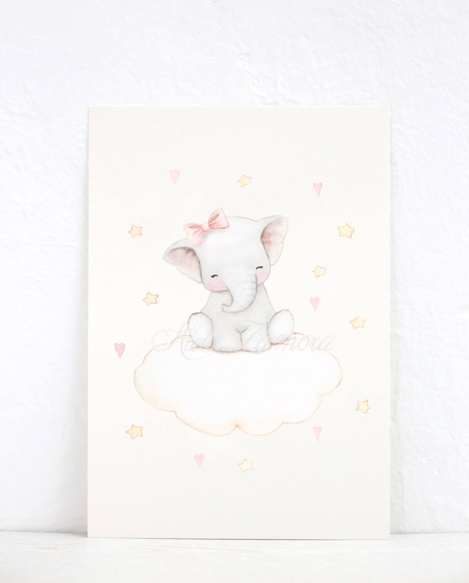 Nursery Art elephant Cloud Elephant Print Nursery Etsy Australia