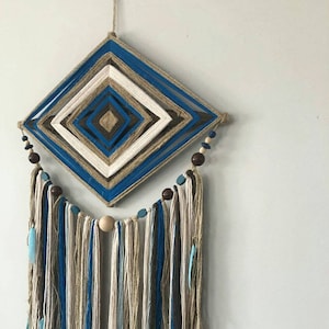Tapiz bohemio para colgar en la pared, decoración para habitación de bebé o guardería de niño, tapiz de mandala con el ojo de Dios