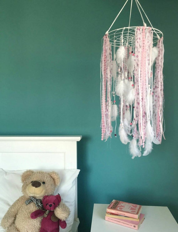 Baby Mobile Shabby Chic Mobile Baby shower Bohemian Nursery