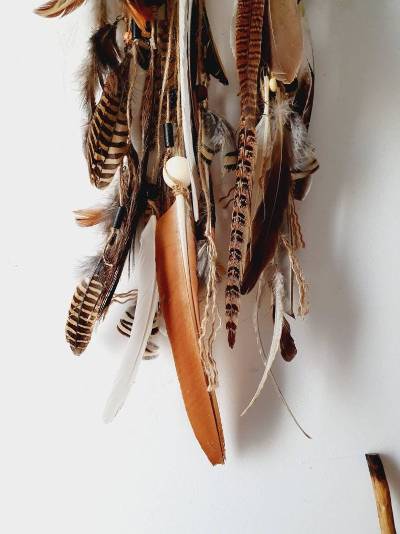 Native American Style Woodland Feather Wall Art Tribal - Etsy
