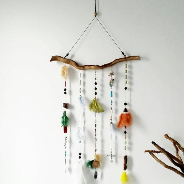 Boho mobile, Bohemian decor Dream catcher