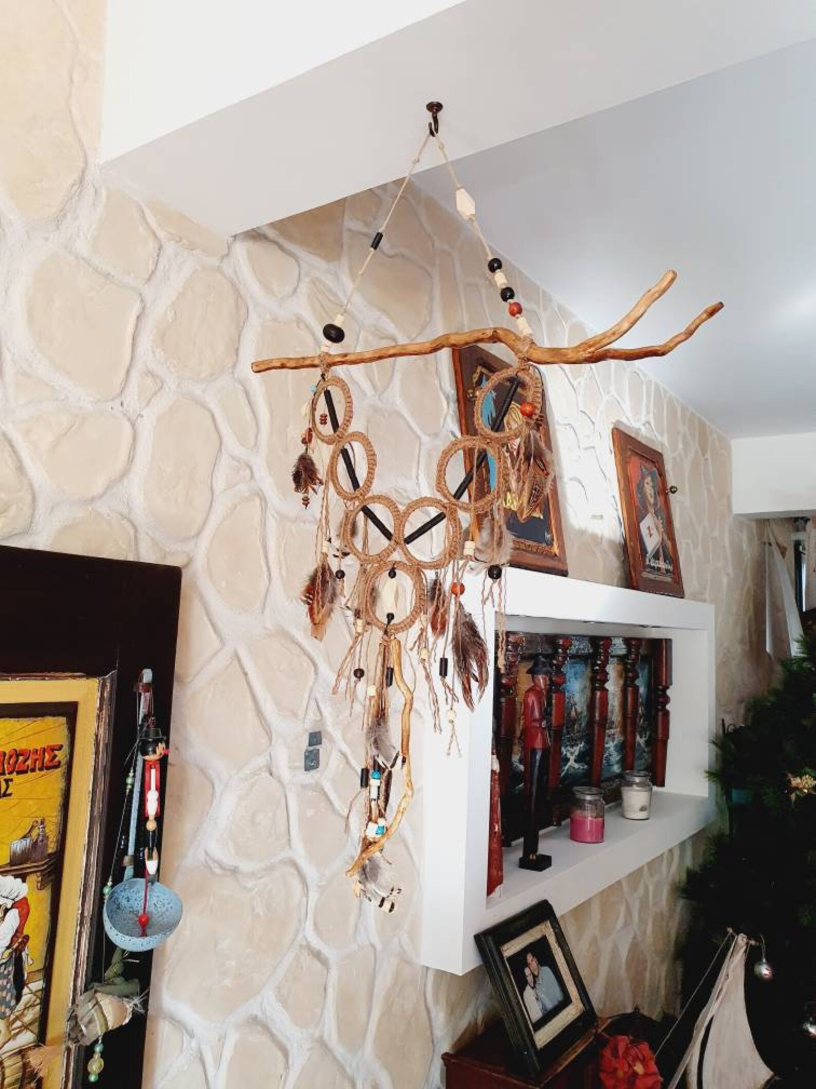 Wall Decor Natural Boho Decor Tribal Style Native Americans | Etsy