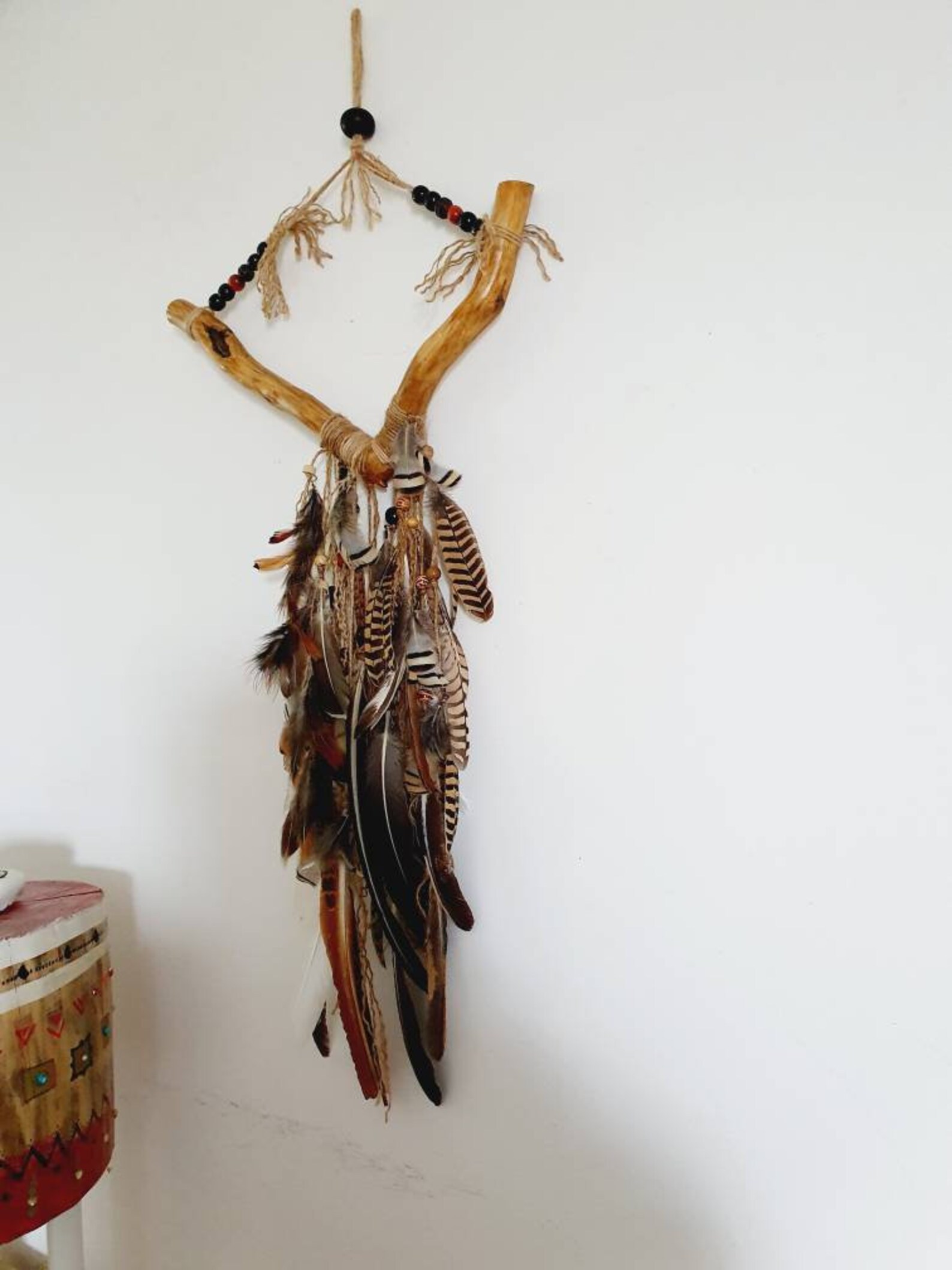 Native American Style Woodland Feather Wall Art Tribal - Etsy