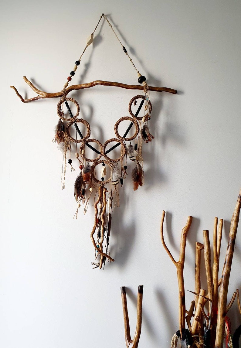 Wall Decor Natural Boho Decor Tribal Style Native Americans | Etsy