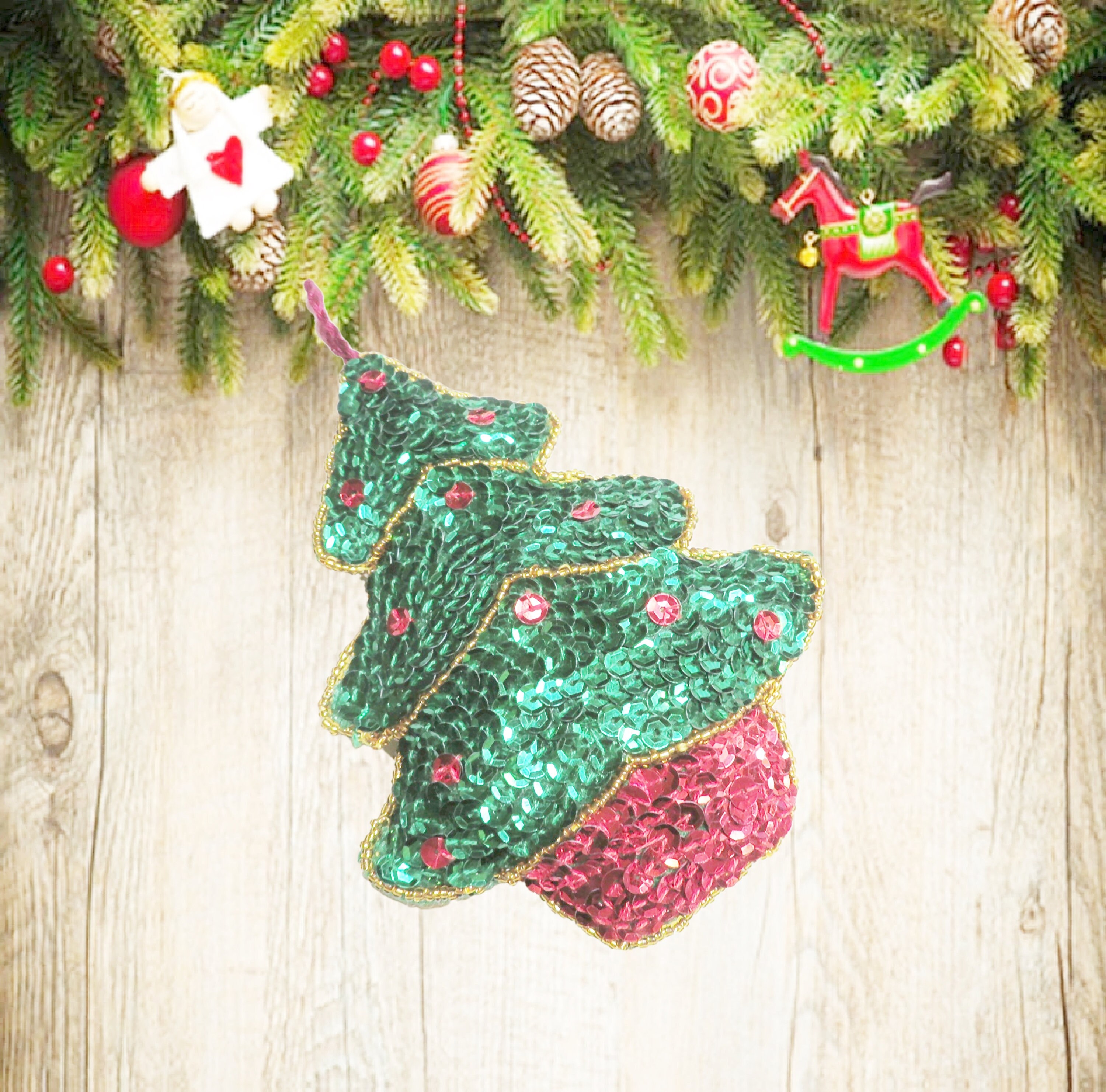 Hand Sewn Bucilla Ornament Kit Christmas Tree Etsy