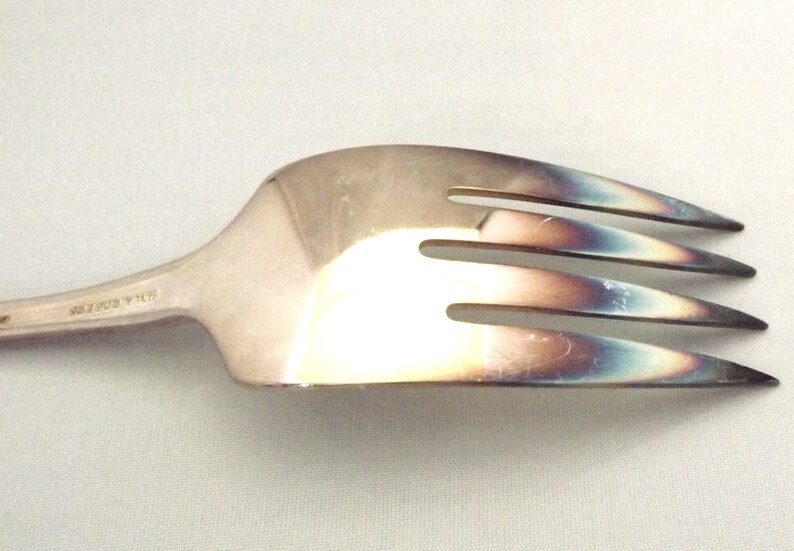 1960s Silverplate Cold Meat Serving Fork wm A Rogers/oneida Etsy