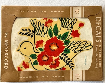 Vintage Meyercord Decal, Bird, old stock.