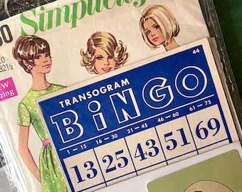 Vintage Ephemera Kit - Scrapbooking, Collage, Junk Journal Supplies