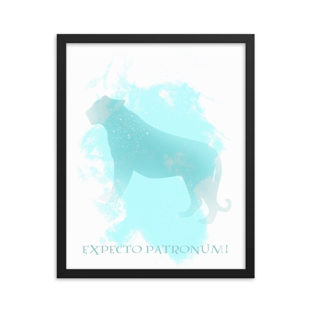 Harry Potter inspired Snow Leopard Patronus 8x10 Etsy