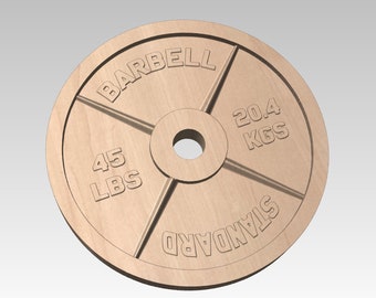 Weight Plates 45LB and 5LB - STL files