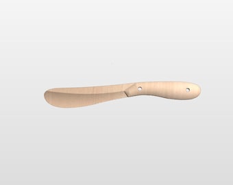 Cheese / Butter Knife Digital File - Crv3d, STL