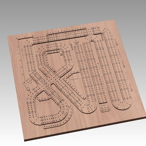 Battle Cribbage Board Template-Digital multiple formats