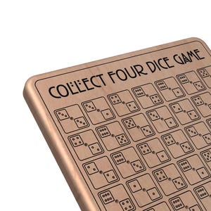 Collect Four - It's a dice game. Digital files- multiple formats