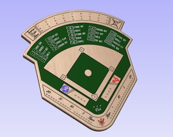 Dice Baseball Game Template - Multiple Formats