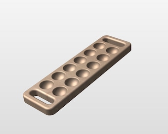 Digital files to create a wooden egg tray - CNC, SVG