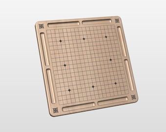 Go Game Board Template - Multiple Formats