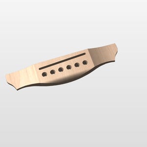 Acoustic Guitar Bridge - Multiple Digital Formats