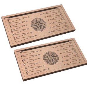 Travel Backgammon Board - Laser files