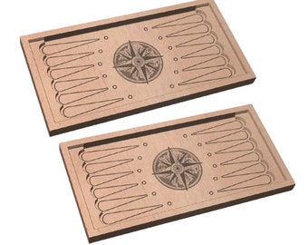 Travel Backgammon Board - Laser files