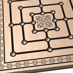Nine Men's Morris Game Board Template - Etsy