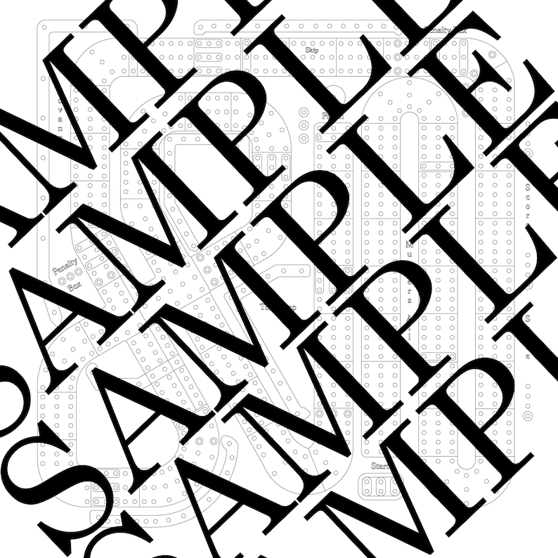 Cribbage Board Template Similar to Crib Wars Etsy