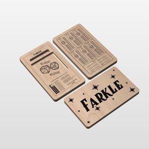 Folding Farkle Six Player Board - Digital SVG Files