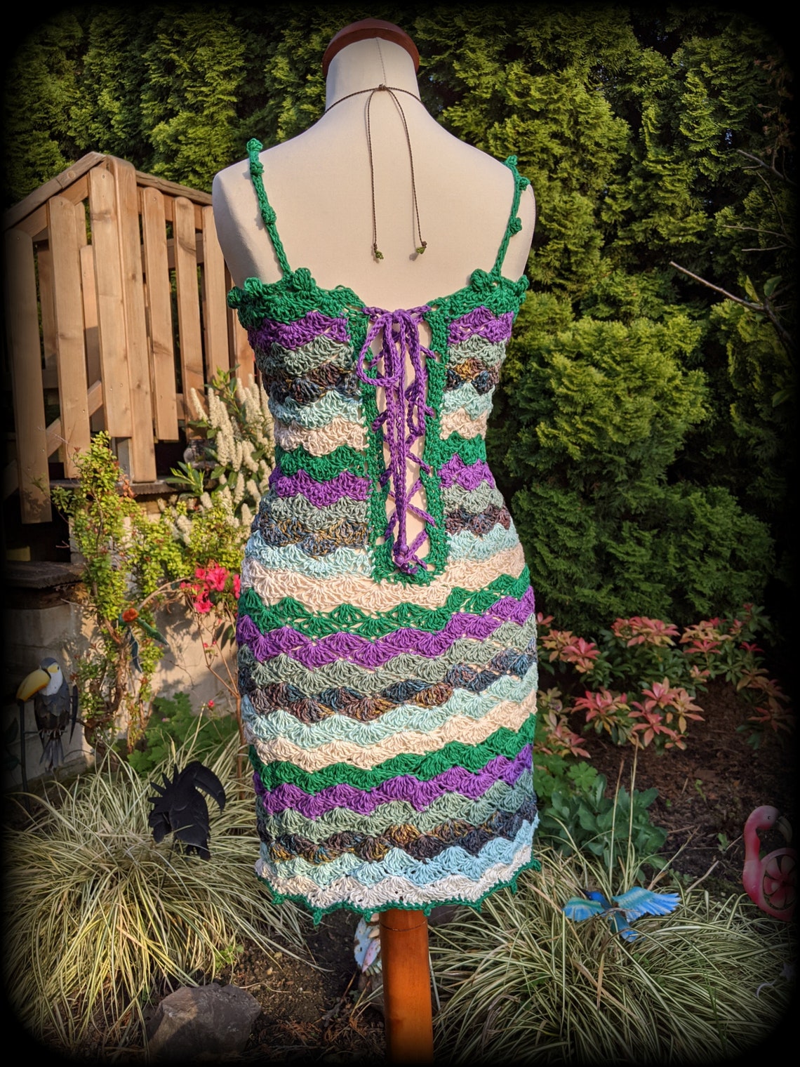 Crochet Lowback Dress Sundress Summer Dress Short Dress Etsy