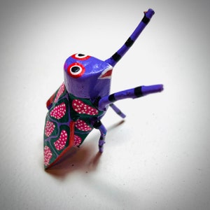 Fish Alebrije, magical little animals from Oaxaca Mexico, Folk Art, Handmade sculpture, Original Wood Sculpture, Carved Animal,