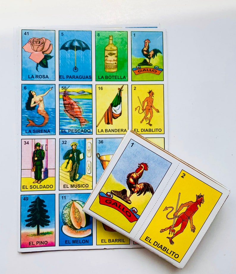 Leteria Pattern Mexican Lottery - Etsy