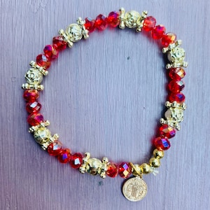 Saint Benedict bracelet, amulet against envy and the evil eye. Mexican talisman.