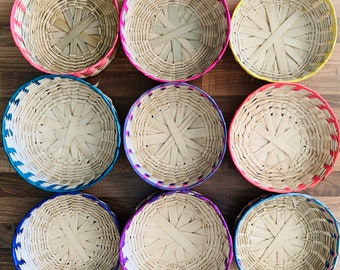 Palm tortillero, Mexican basket for tortillas, hand-woven palm leaf tortillero, Mexican tortilla basket