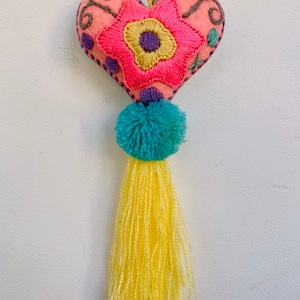 Embroidered hearts of Chiapas
