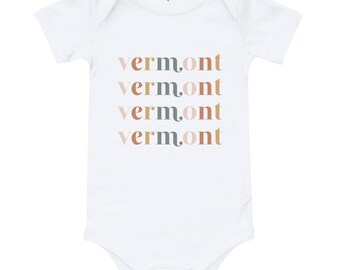 My Aunt in Vermont Loves Me Baby Romper