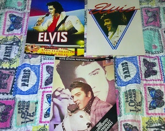 Elvis Presley Elvis Official Poster Magazine No.1 No.2 Or No.3 Giant Poster Music Memorabilia Various Options Vintage Collectable Postermag