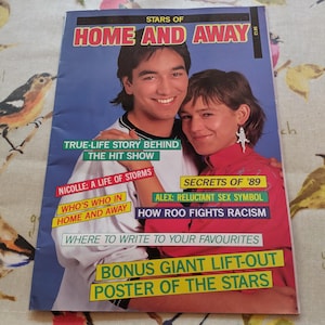 Very Rare Stars Of Home And Away Magazine TV Memorabilia Australian Soap Opera Throw Back Large Poster True Life Story Behind The Hit Show