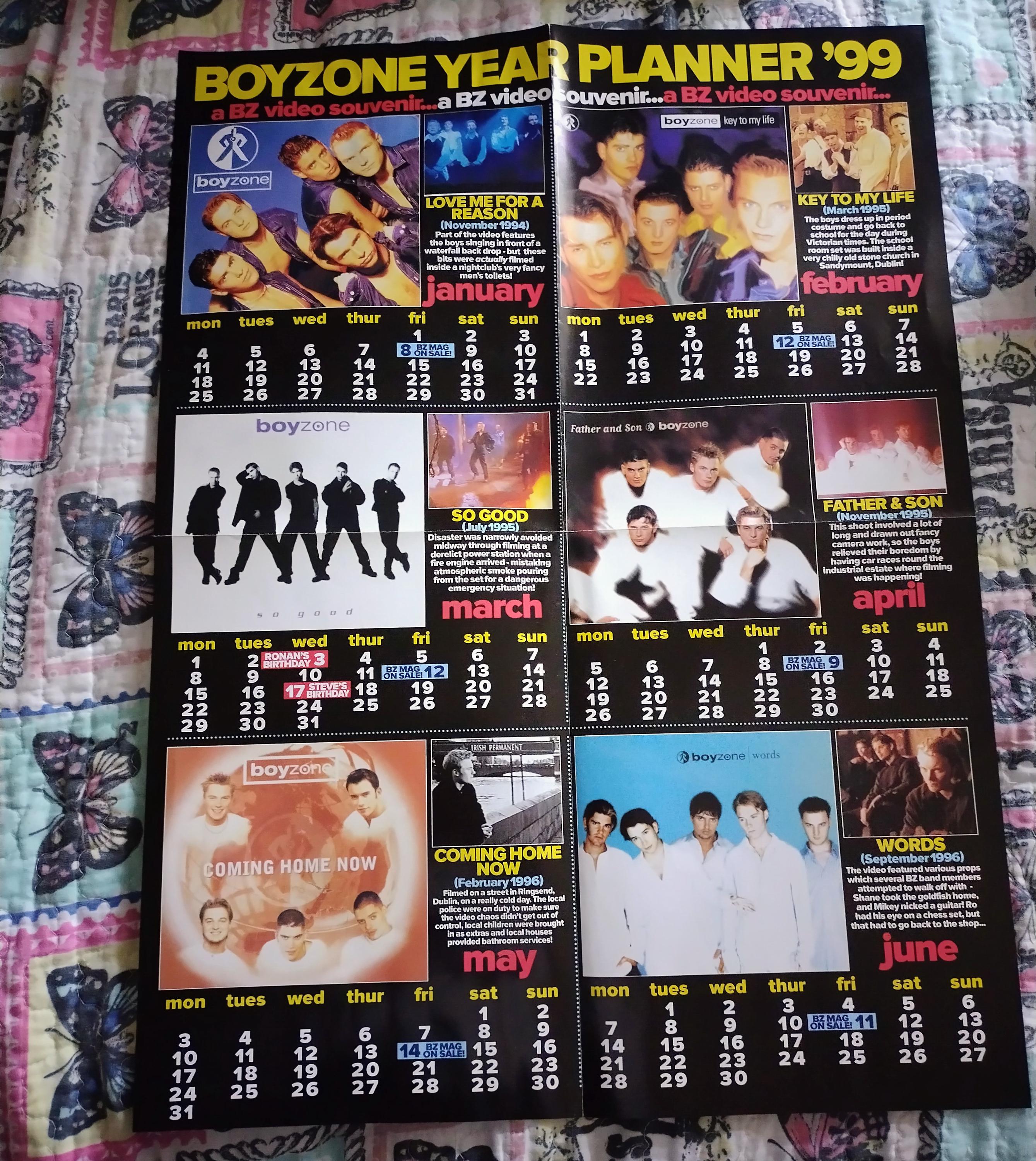 1999 Calendar - Etsy Hong Kong