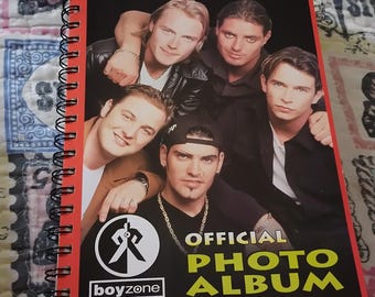 Official Boyzone Photo Album Music Memorabilia Includes 8 Original Photos Plus Others Boyband Vintage Collectable Throw Back Early Years