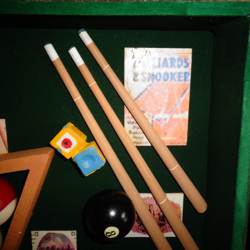 Billiards Pool Collage Shadow Box Sport Memorabilia 3D Effect Etsy UK
