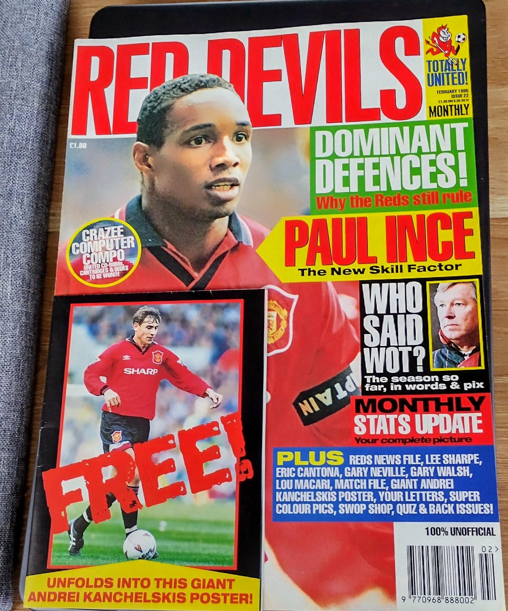 Manchester United 1995 - Etsy