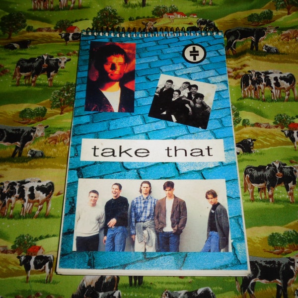 Take That Notebook Pad Music Memorabilia Boyband Nice Man 1994 Official Stationary Vintage Collectable Scribble Pad British Boyband TT