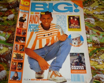 Big Teenage Vintage Magazine Collectable Memorabilia Jason Donovan 8 Page Spectacular Gatefold Poster Andi Peters Cover Star Collectable