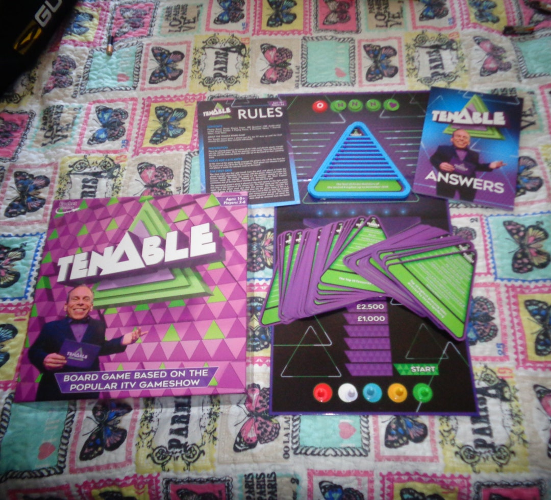 Tenable Board Game Based On The Popular TV Game Show Warwick Davis Inc Tenable Board Game Based On The Popular TV Game Show Warwick Davis Inc