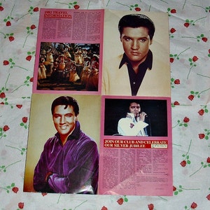 Elvis Presley Elvis Official Poster Magazine No.1 No.2 Or No.3 Giant Poster Music Memorabilia Various Options Vintage Collectable Postermag image 3