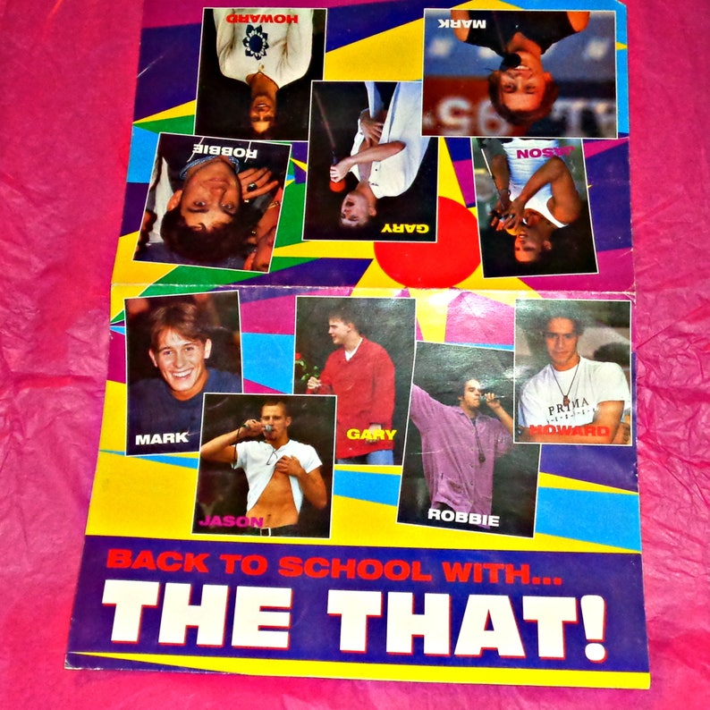 Rare Take That Document Wallet Music Memorabilia British Boyband Collectable Vintage All Five Members Back To School With.. TT Robbie Mark