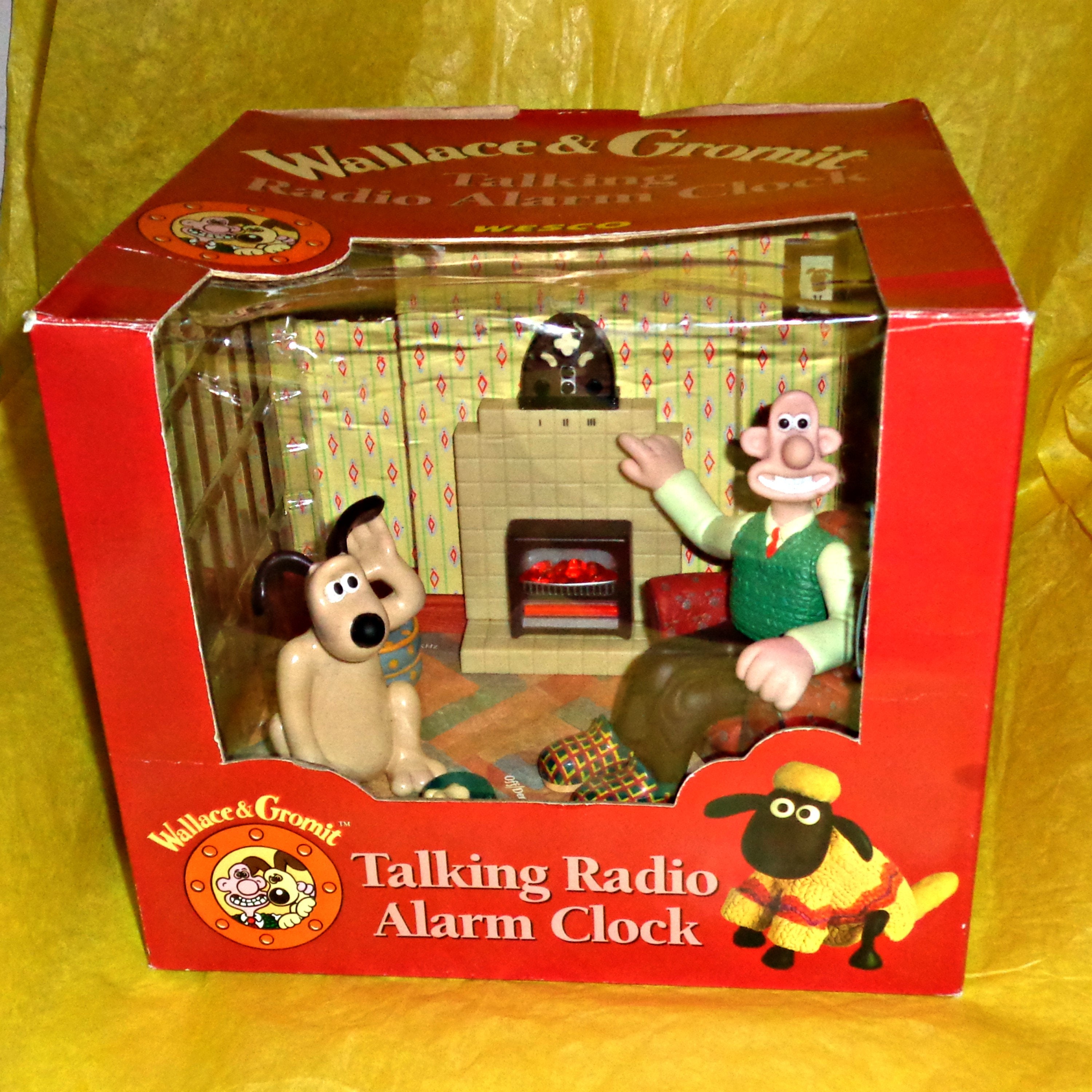 ウォレスとグルミット　ラジオ Wallace and Gromit Talking Radio Alarm Clock TV Memorabilia 'eh up