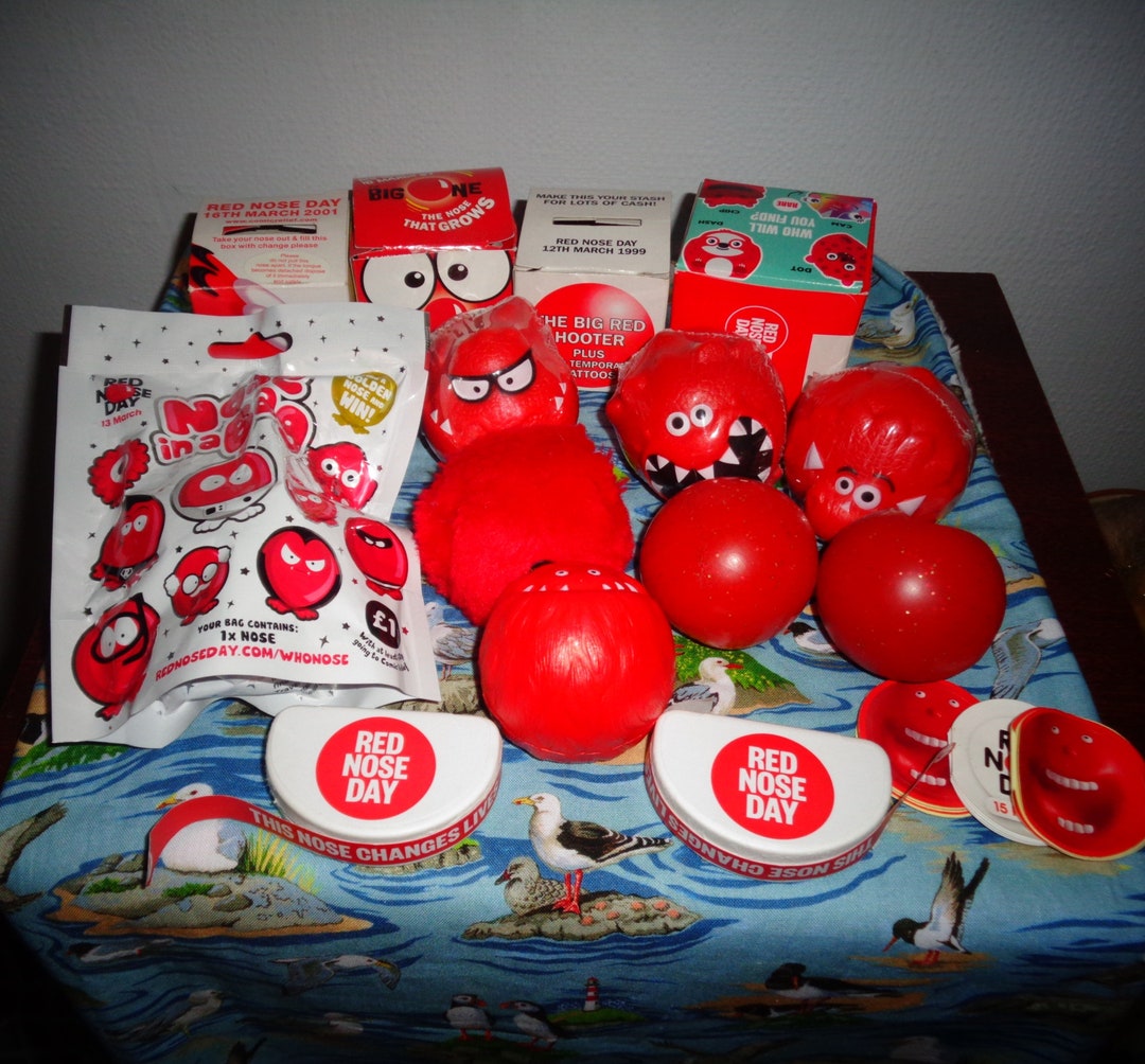 Collection of Red Noses Red Nose Day Comic Relief Collectable Etsy