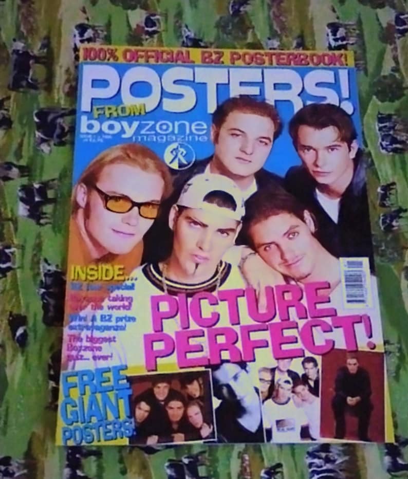 Rare Boyzone Official Poster Book Magazineposters Four Centrefolds Two ...