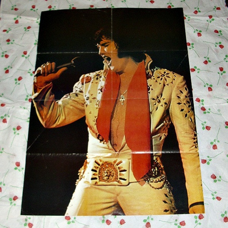 Elvis Presley Elvis Official Poster Magazine No.1 No.2 Or No.3 Giant Poster Music Memorabilia Various Options Vintage Collectable Postermag image 4