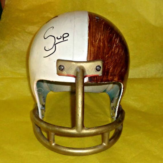 American Football Helmet Sport Memorabilia Hand Painted Youth Etsy